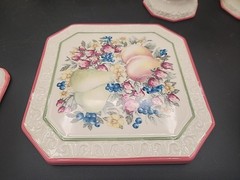 Vtg 11 Pc Set AVON SWEET COUNTRY Harvest Ceramic Tableware 1990s Excellent Cond