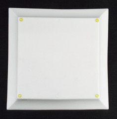 Cartier Porcelain Square Embossed Window Panther Large Tray France Authentic 9.5