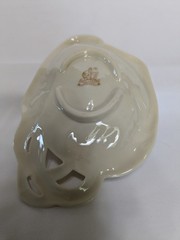 Belleek “Deirdre the Harpist” trinket dish/Shamrock Maiden Figural dish
