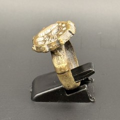 Ancient near eastern Roman Ring bronze ring with engraved bezel Size 7 Ring