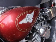 UNTESTED New Bright 9.6V R/C Red Harley Davidson Fat Boy Motorcycle AS IS PARTS