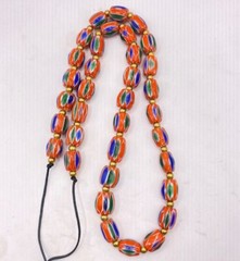 Beautiful Old Chevron Glass Beads, Vintage Chevron Beads for Collection