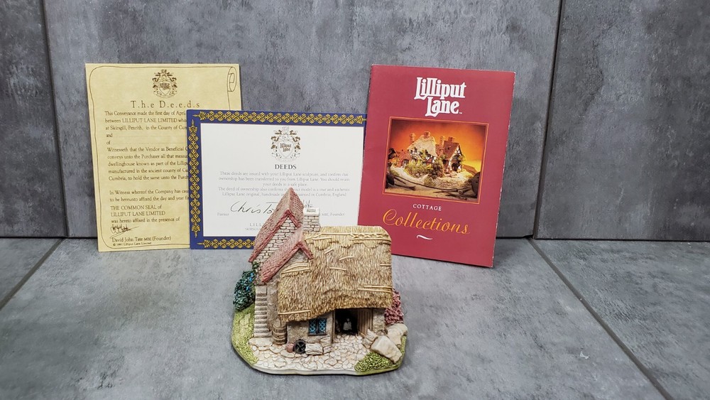 Lilliput Lane 1994 Waterside Mill 520 Version 1 English Collection Midlands Box
