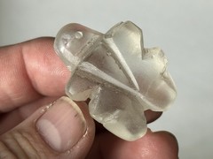 INCREDIBLE CLEAR QUARTZ DUAL JAGUAR EFFIGY PRE-COLUMBIAN PENDANT, MEXICO, COA