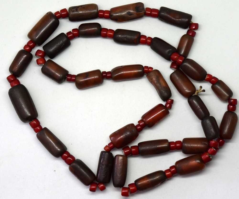 Ancient 4000 Years Old (1900 B.C.) Afghanistan Carnelian Necklace