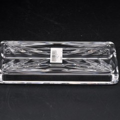 Waterford Crystal Lyndon Pen Tray Cut Glass Desk Accessory Ireland sticker & Box
