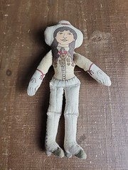 VTG HALLMARK Famous Americans ANNIE OAKLEY Cloth Doll Americana MISSING SKIRT