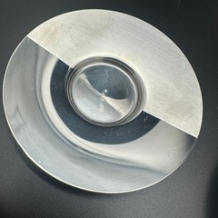 Pair of Nespresso View Collection Glass Expresso Cups & Stainless Steel Saucers
