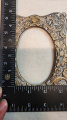 Vintage Small Metal Frame floral design, table stand, maker unknown