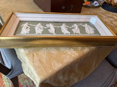 Vintage Purnell Art Co Bas Relief Plaque –Neoclassical Dancing Figures Wall Art
