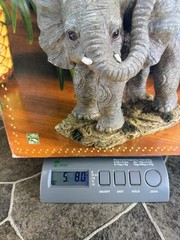 Alco Resin Elephant Decorative Stand Original 3D Design New in Box -12 Inch Tall