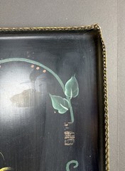 Vintage Hand Painted Tole Tray Toleware. 21 1/2” x 14 1/2”. SEE PICTURES