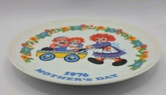 Schmid Raggedy Ann & Andy 1976 Limited First Edition Mother’s Day Plate