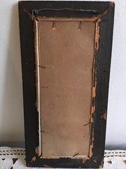 Antique Mother & Baby picture framed size 18.25″X9.25″ Print Unframed 14.5″X5.5″