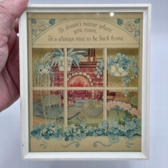 Vintage Hallmark Scene Setters 3D Shadow Box USA Retro 1980’s Cottagecore