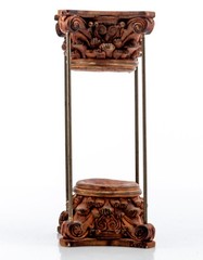 Classical Corinthian Column Display Stand 6.5x3in Resin Signed Baris 1lb Used
