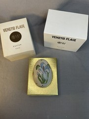 Vintage Veneto Flair Ceramic Egg Easter 1975 Italy #6671/7500 W/Box