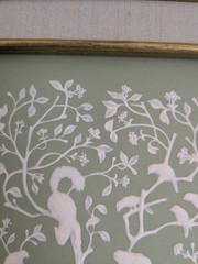 Green Wedgwood Jasperware Parian Porcelain Wall Plaque Flora and Fauna FRAMED