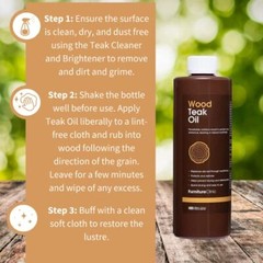 FurnitureClinic Teak Oil | Wood Oil Protects and Cleans Outdoor a