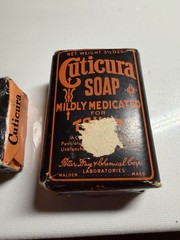 Lot Of 2 Vintage Caticura Soaps In Original Packaging! 1900s Early Advertisement
