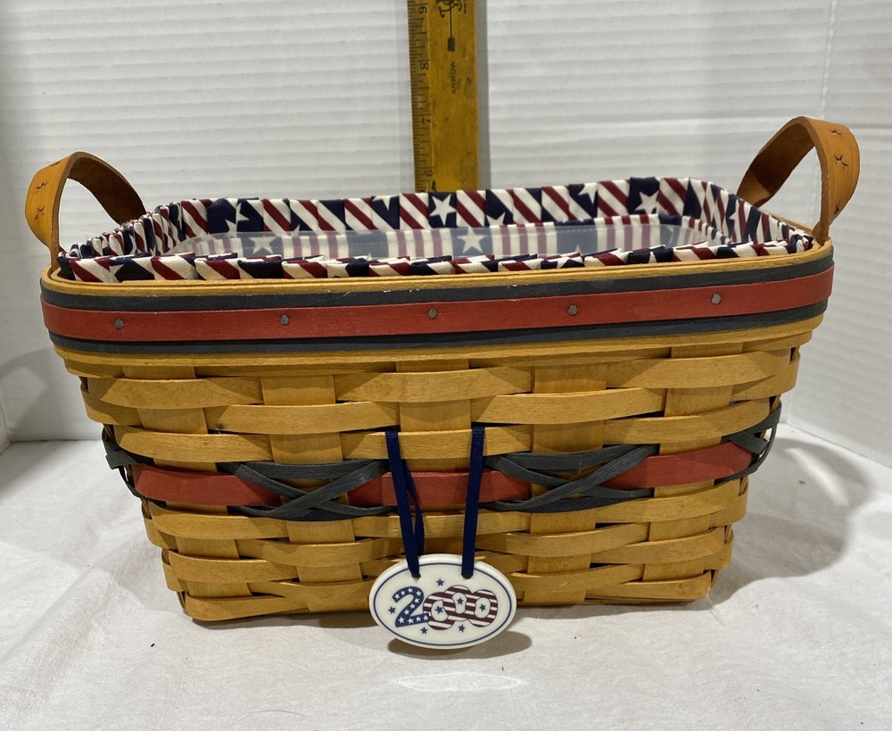 Longaberger 2000 Century Celebration Basket w/Liner