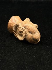 Unique Ancient Achaemenid Period Small Stone Ram Rhyton