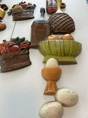 Vintage / 4 Piece/ Sexton Metal Wall Art from 1970’s Some Paint Chipping