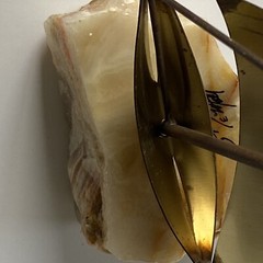 John DeMott Signed Metal Brass Sailboat Sculpture On Stone Base Decor Art Sail