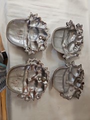 Set Of 4 Vintage Sexton 1978 Metal Wall Plaque Art Vegetables/Fruits n Baskets