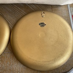Pair Of Vintage Syroco Wood Wall Decor Plate W/Apples From Syracuse, NY 9.5 In.