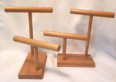 2 NEW Hand Crafted Jewelry Display Bracelet Organizer Necklace Rack Watch Stand
