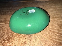 Vintage Austrian Hand-painted Enameled Metal Trinket Dish Signed 3.25” X 2.75”P1