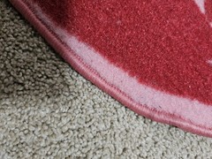 1990s Vintage Ruby Slippers Area Rug The Wizard of Oz Red Pink 36″w x 22″t