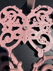 Vintage HOMCO Set of 2 Butterflies Mauve Pink Rattan Butterfly Wall Art Decor