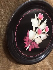 Multiple Available Vintage Floral TOLEWARE Tole METAL TRAY 12”