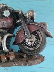Vintage 1949 Motorcycle Resin Replica Figurine Popular Impots