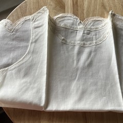 Vintage Antique Toddler Girl’s White Cotton Slip 15”X11”