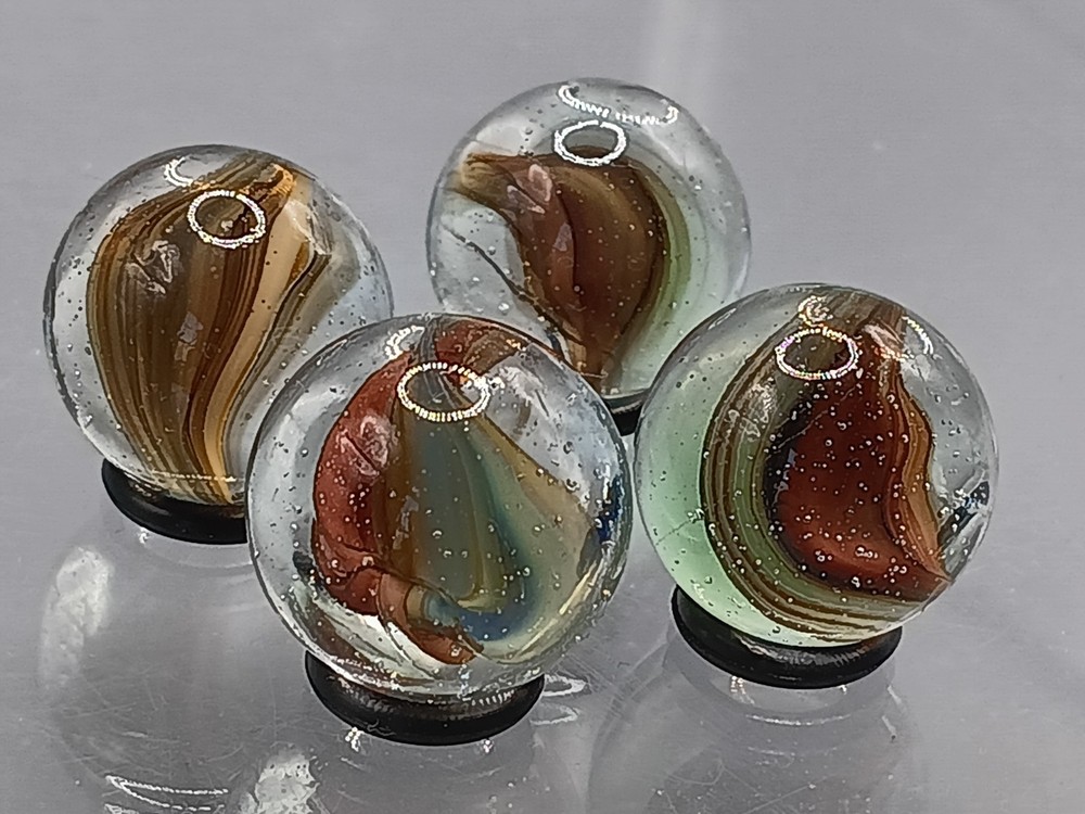 .61″-.58″ Hybrid Cat Eye Sparkler Marble Lot- Akro Master Vitro Foreign- L121