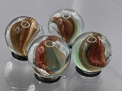 .61″-.58″ Hybrid Cat Eye Sparkler Marble Lot- Akro Master Vitro Foreign- L121