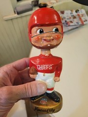 Vintage Kansas City Chiefs 1969 sports specialties bobble head Nodder Excellent