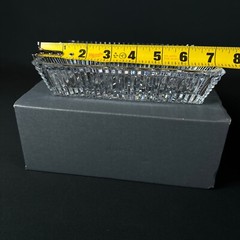 WATERFORD “LENNON” CRYSTAL glass LISMORE RECTANGULAR SANDWICH TRAY bowl NEW