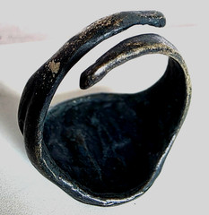 300 BC Ancient Greek Silver Ring Pluto of god who presides over the afterlife