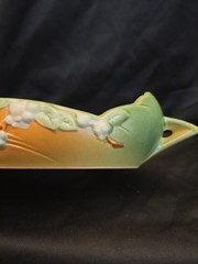 Roseville Pottery Blue Snowberry Console Bowl 1BL2-12 17″ Vintage