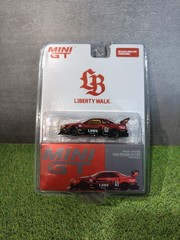 Mini GT LBWK – MIDNIGHT BRAZIL Skyline LB-ER34 RED CHROME Silhouette