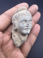 Un Touch Ancient Old Gandhara Civilization Buddha Head Statue Figure