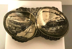 Vintage Silver Metal Trinket Dish The World Famous Steel Pier, Atlantic City, NJ