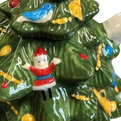 Christmas Tree Ornaments Tea Pot Festive Holidays Vintage Unbranded 5 inch