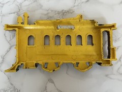 Lot of 2 1975 Homco Wall Hangers 7362 Trolley Car 7363 Train Locomotive Engine