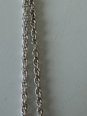 Vintage Silver Noav rhinestone station Y Necklace 18″