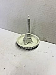 Eiffel Tower Porcelain Ring Holder Trinket Tray Dish Unbranded Pre-Owned